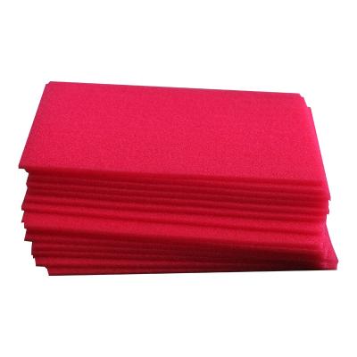 China Red High Level Breathable Sound Proofing Sponge Eco - Friendly Flame Retardant Self Adhesive Acoustic Foam for sale