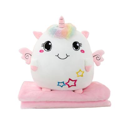 China 2021 New Hot Sale Animal Hanging Pillow Plush Toy Custom Wholesale Pillow Blanket Gift For Kids for sale