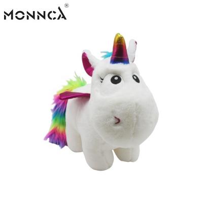 China Kids Gift Or Decorations EN71 Low MOQ 28cm 3 Colors Soft Stuffed Big Eyes Unicorn Plush Toy for sale