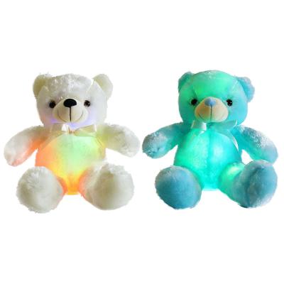 China Low MOQ Gift Teddy Bear in Plush Stuffed Toy with Night Lights Soft Led Teddy Bear Toys Valentine Gift for sale