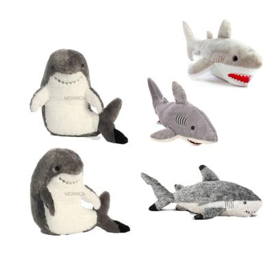 China Plush Toy Shark Animals Doll from Toy Manufacturers Wholesale Gray Color soft shark big plush stuffed animal for sale