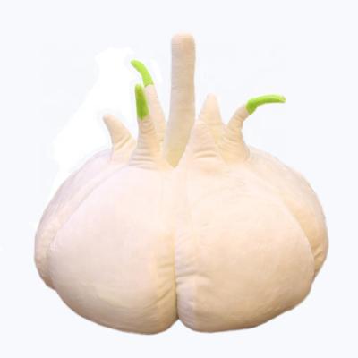 China Custom Stuffed Fresh Vegetable Plush Garlic Toys For Restaurant Garlic Super Soft Pillow For Home for sale