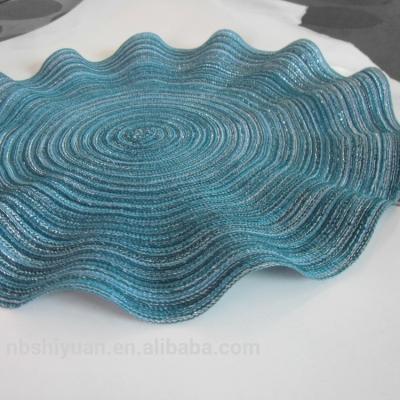 China Viable design popular design cheap plastic round pp vinyl dining cafe restaurant materials table place mat for sale