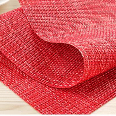 China Viable Cheap Price Waterproof Felt PVC Table Place Mat Customized Color Environmentally Friendly for sale