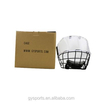 China Protect Against Impact And Collision Ice Hockey Helmet Hockey Cage Polycarbonate Sun Visor With Combination Steel Hockey Sporting Goods for sale