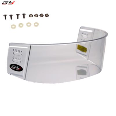 China fog light & new anti-scratch design PC sun visor for ice hockey outside Anti-scratch and inside ice hockey anti-fog sun visor for sale