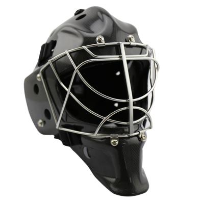 China 100% superstrong CarbonFiber+Absorption foam new production ice hockey helmet for sale