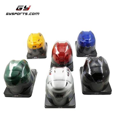 China Promotional Tool GY SPORTS Helmet MINI Promotional ABS Shell MINI Ice Hockey Helmet for sale