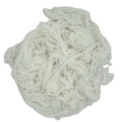 China Strong Oil Water Absorption Capacity High Quality Marine Use White Cotton Yarn Waste 25kg Workshop Packs Wiping Rags for sale