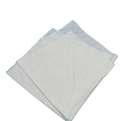 China 1.No metal hotel used bed sheet rags 100% cotton rags overlay fabric cutting pieces wiping rags for sale