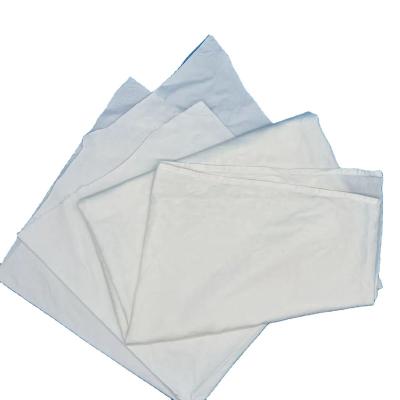 China 1.No Metal Factory Sale Sheet Cotton White Cleaning Rags Cut Pieces Recycled White Cotton Cloth Scarps Covering Wiping Rags for sale