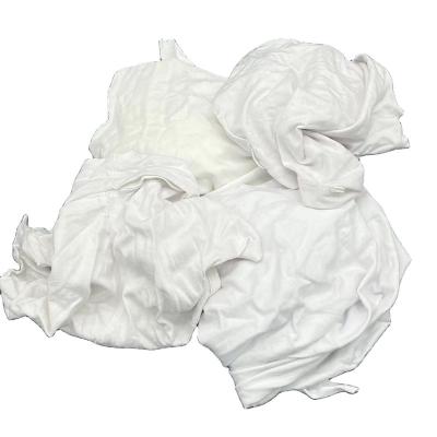 China 2023 High Quality Used Strong Oil Absorbency Factory Outlet Clothing Cloths Industrial Cleaning Rags In White Ball Textile Cotton Floss Rags for sale