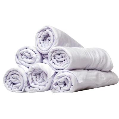 China Strong oil absorption capacity cleaning rags recycled workshp use 100% cotton 25-55 cm white color cotton rag in 50kg for sale