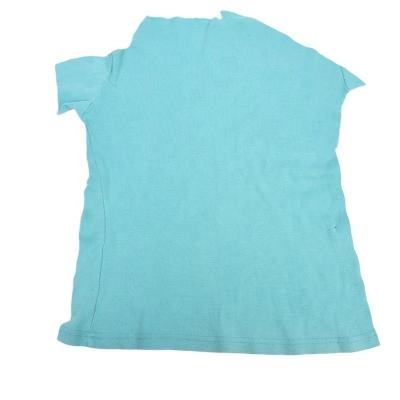 China Strong water and oil absorbency. 100% Cotton Blend Color T Shirt Light Color T-shirt Garment Cut Wiping Cloth Marine Wiping Rags Industrial for sale