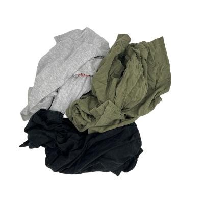 China Strong water and oil absorbency. Marine and industrial use cleaning rag dark color cutting T-shirt cotton rags cotton rags car wiping cloth for sale