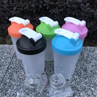 China Hot Sale 400ml Viable Custom Viable Protein Powder Shake Plastic Cup LOGO Gift Cup Sports Bottle for sale