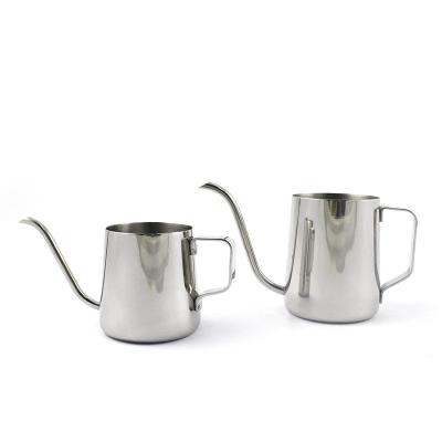 China Factory Wholesale 304 Stainless Steel Durable Hanging Ears Water Mouth Coffee Hand Drip Coffee Filler Very Fine Pot for sale