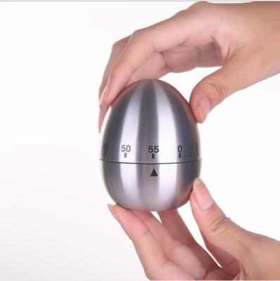 China Hot Selling Viable Stainless Steel Egg Shaped Kitchen Accessories Countdown Timer for sale