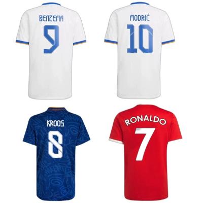 China Sets 2021 2122 real quality soccer jersey thai soccer jersey hot sale uniform soccer jersey for sale