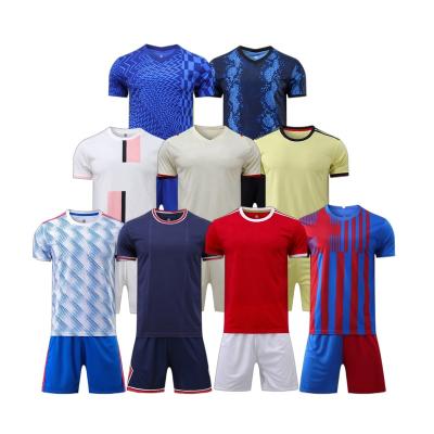 China Square 21/22 high quality cheap 100% polyester club football jersey football uniform with real thai top quality for sale