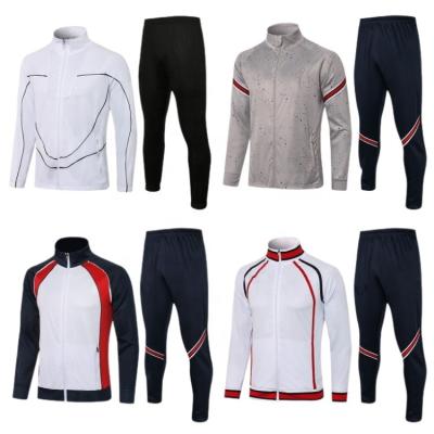 China Sets 2021 Season New Football Tracksuit Man Soccer Jacket With All Logo for sale