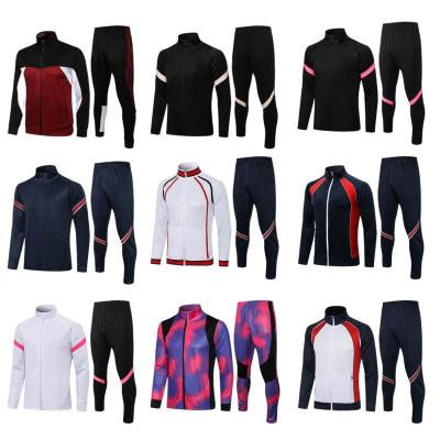 China Thai soccer jackets 2021 quality blank coated jackets for men soccer tracksuit for sale