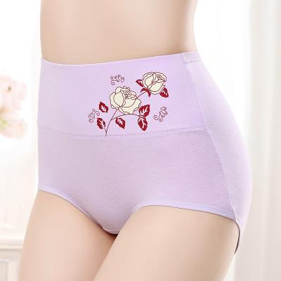 China Zhudiman Antibacterial 1122 Ladies Cotton Panties Printed Flower Women Underwear for sale