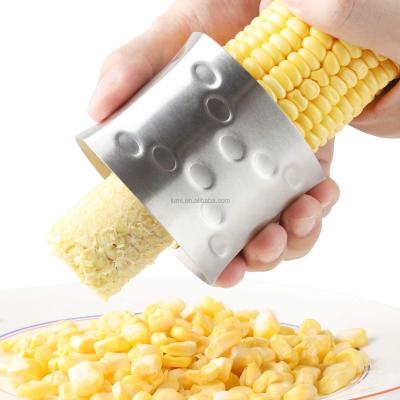 China Viable Maize Peeler Corn Cutter Stainless Steel Stripper Corn Stripper Tool For Home Kitchen With Serrated Blade for sale