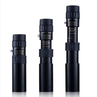 China 10-30x25 Zoom Telescope, Dual High Focus Monocular Scopes, Waterproof, BAK4 Prism Power Lens with Smartphone Adapter and 127X32X32mm Tripod for sale