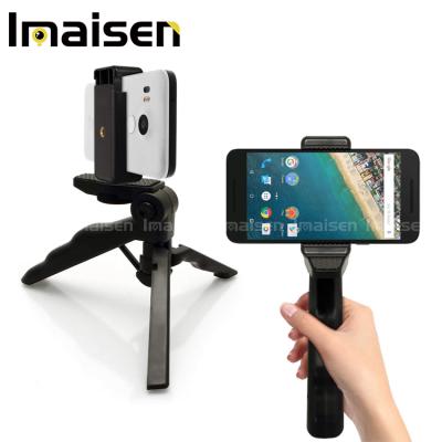 China Digital Camera 2 in 1 Pistol Grip Stabilizer and Mini Lightweight Table Top Stand Tripod with Phone Bracket Mount for Apple iPhone X, 8 7 6S 6 for sale