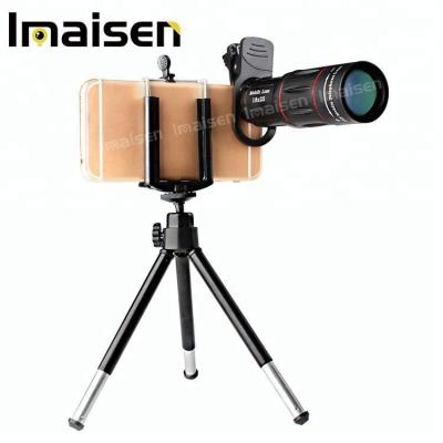 China Universal HD 18x Optical Zoom Mobile Phone Telephoto Lens With Mini Tripod For Mobile Phone YMS18XT for sale