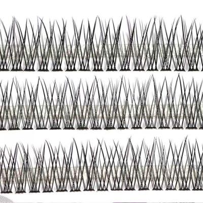 China Synthetic Mixed Hair 10-12-14-16mm Group Eyelash Extensions Segment Groups Individual Packing for sale