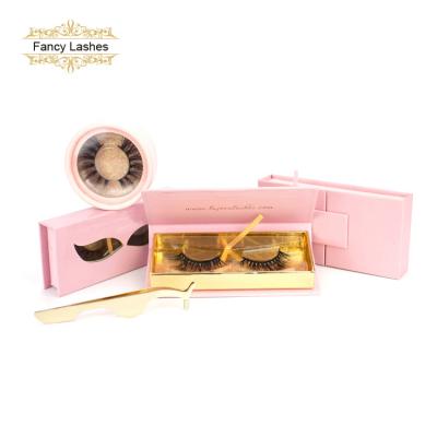 China Handmade Luxury Faux Mink Lashes Mink Silk Lashes With Lashes Packaging Private Label for sale