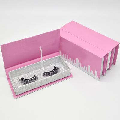 China 2019 Real Mink Hair False Lashes 3D Handmade Multilayer Tape MInk Eyelashes With Private Label for sale