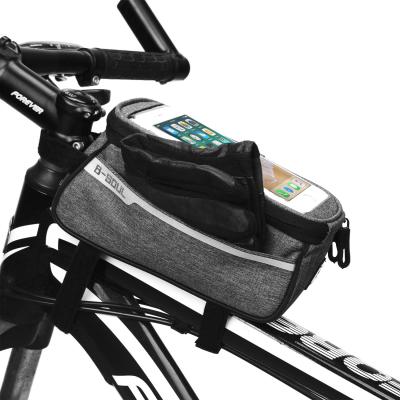 China Custometic Bag Pannier Saddle Tail Front Chassis Handlebar Size Traveling Waterproof Bicycle Cycling Bag for sale