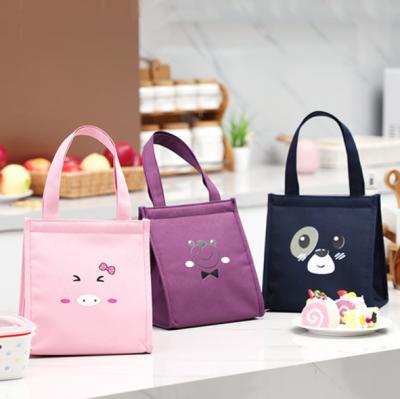 China Large Capacity Insulated Tote Style Portable For School Lunch Bag 5 Colors Cooler Large Kids Lunch Bags for sale