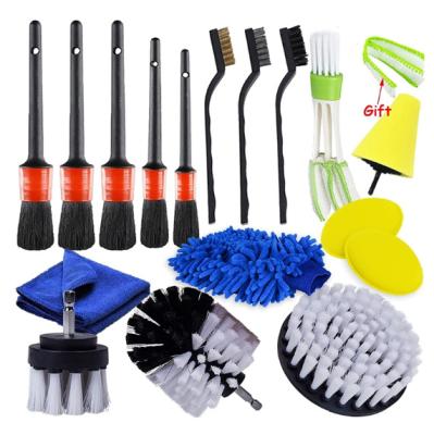 China Car Detailing Brush Keep It Simple Power Scrubber Detailing Drill Brush Play Brush Fit Auto Air Vent Cleaning Brushes for sale