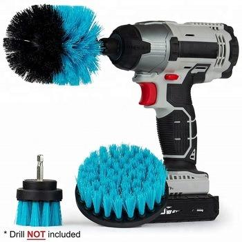 China Drill Cleaning Brush 4 Piece Electric Brush Drill Attachment Kit - Drill Powered Cleaning Brush Attachments for sale