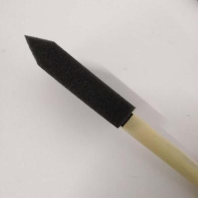 China Wooden Handle Foam Paint Brushes / Clean Foam Paint Brush for sale