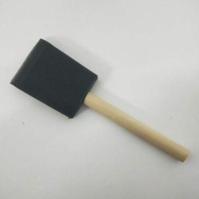 China Quality Foam Sponge Handle Paint Brush Wooden Paint Brushes for sale