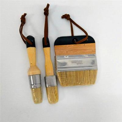 China High Quality Wooden Handle Chalk Paint Brush Annie Sloan Chalk Paint Brush Set for sale