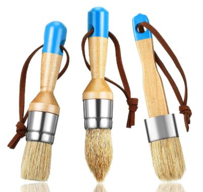 China Paint 3 Pieces of Chalk and Wax Brushes Stiffen Paint Brush for sale