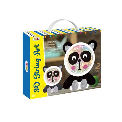 China DIY 3D String Art Kids Toys Kit LED String Light For Kid Animal Shaped Panda for sale