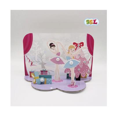 China Cartoon Toy Christmas Model Kits 3D Puzzles For Puzzles 6 Year Old Girl Boy Birthday Gifts for sale