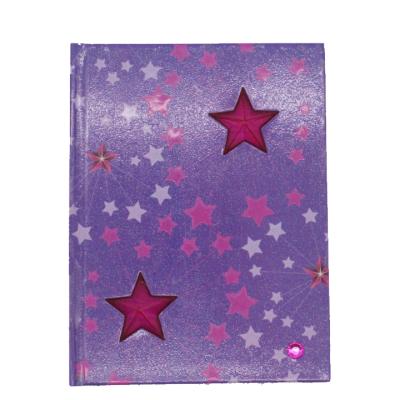 China Hardcover Book Glitter Lighting Joutnal Lightup Notebook for sale