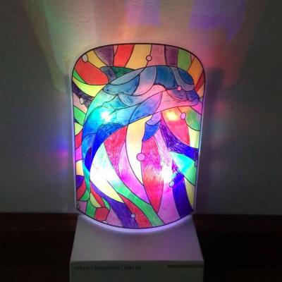 China DIY Art Painted LED Night Light For Kids Night Light for sale