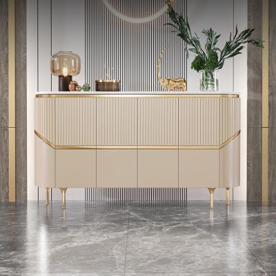 China Minimalist Luxury Home Furniture Marble Top Console Table For Kitchen Dining Room Entryway Console Living Room Storage for sale