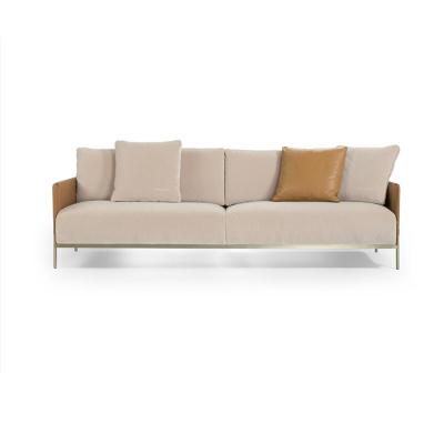 China (Other) Sofa Set Nordic Design Simple Modern Three Seater Adjustable 3 Seater Genuine Leather Sofas for sale