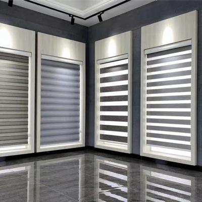 China Minimalist motorized and manual zebra blinds for windows for sale