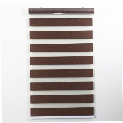 China Ready Made Zebra Venetian Blind Fabric Blackout Curtain Roller Shades, Horizontal Roller French Door Pattern 32